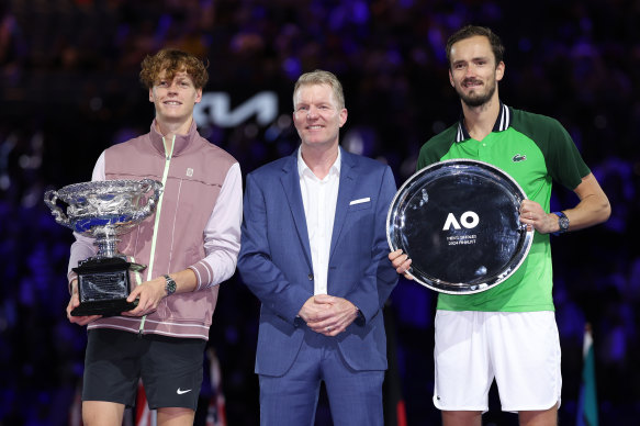 Daniil Medvedev (right) has lost three Australian Open finals, including in 2024 to Jannik Sinner. Is this finally Medvedev’s year?