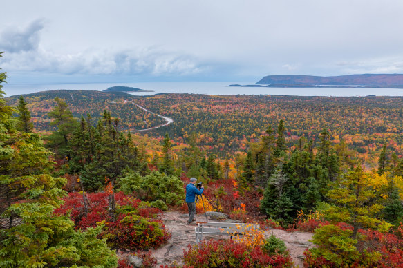 Autumn colours in Cape Breton Highlands National Park.
