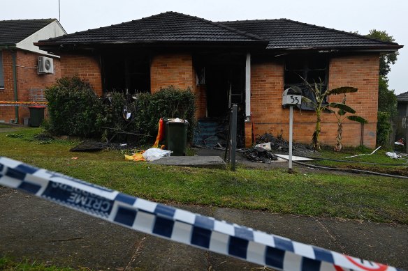 The children were killed in a western Sydney house fire allegedly lit by their father last month.