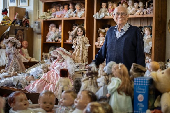 Doll Hospital owner Charles Philipp. The Doll Hospital is closing after more than 140 years.