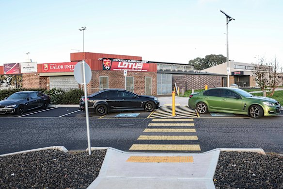 The carpark in Thomastown on Monday morning, where a fatal shooting took place the night before.