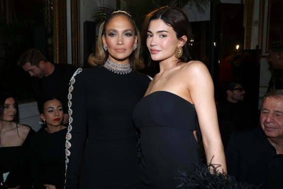 Kylie Jenner, 26, faced ageist criticism over her appearance at Paris Fashion Week, including comments online that she looked older than Jennifer Lopez, 54. 