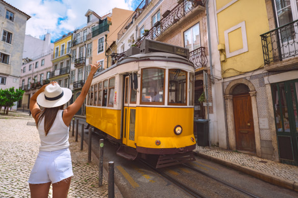 Lisbon’s iconic Tram 28.
