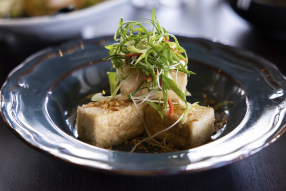 The restaurant’s the fried tofu with Chinese spiced salt and pepper.