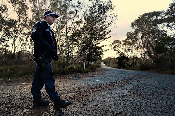 A crime scene was set up in Oallen after what appeared to be a grim discovery.