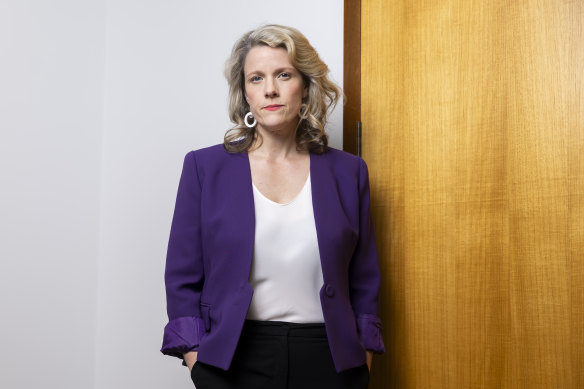 Home Affairs Minister Clare O’Neil in her Parliament House office.