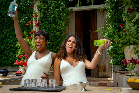 Naomi Ackie as Frida and Adria Arjona as Sarah.