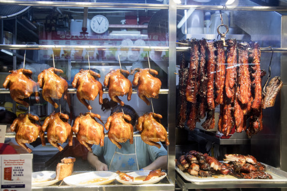 The famed Michelin starred Hong Kong Soya Sauce Chicken Rice and Noodle in Chinatown.