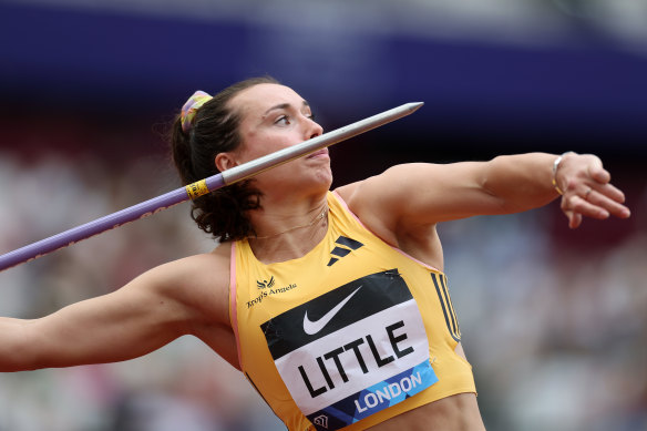 Australian Mackenzie Little at a competition in London last month. 