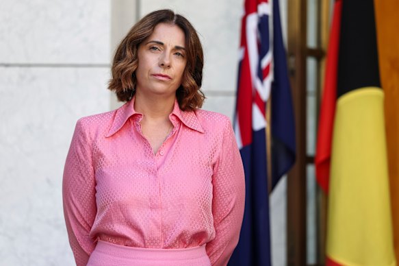 Sports and Communications Minister Anika Wells. 