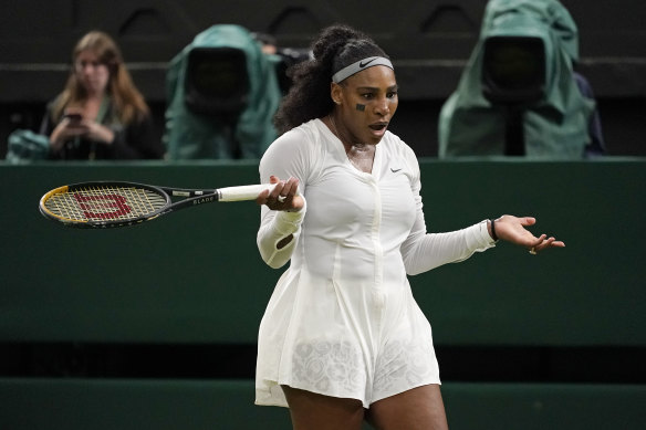 Serena Williams lost in the first round at Wimbledon.