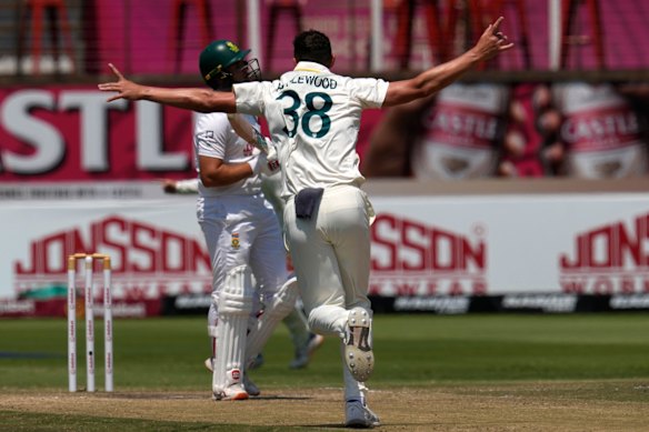 Josh Hazlewood stood out with six wickets in South Africa’s second innings. 