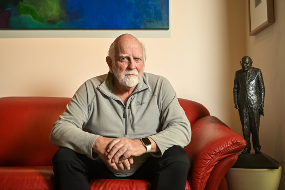 Retired sculptor Peter Corlett.