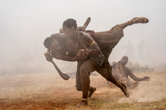 The film’s lead actresses performed all their own stunts.