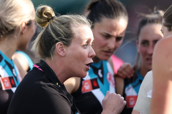Port Adelaide coach Lauren Arnell has juggled her wish for a family with her football career.