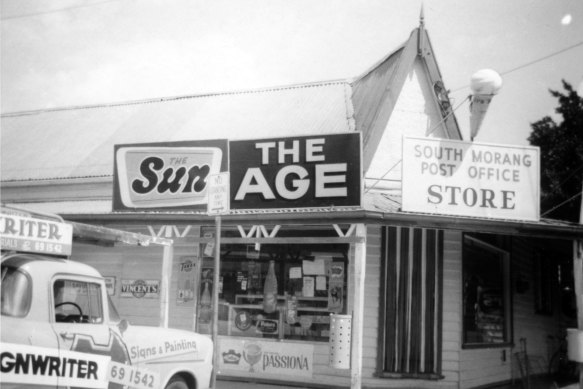 South Morang’s post office and store, pictured in 1966.