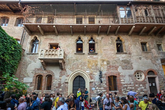 Some see the balcony as a Shakespearean romantic pilgrimage, however it was only installed in the 20th century.