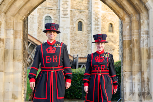 Yeoman warders at the Tower of London.