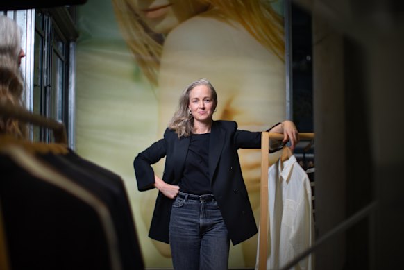 Jane Matthews, co-owner of Swensk clothing store in Melbourne, which pays a licensing fee to play background music in the shop.