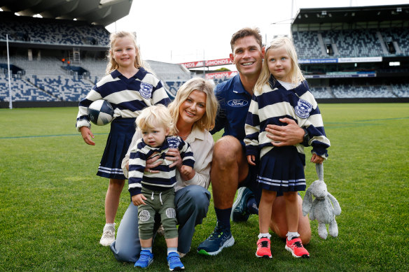 Tom Hawkins and family.