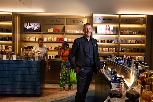 David Jones CEO Scott Fyfe at the group’s refurbished store in Chatswood, Sydney.