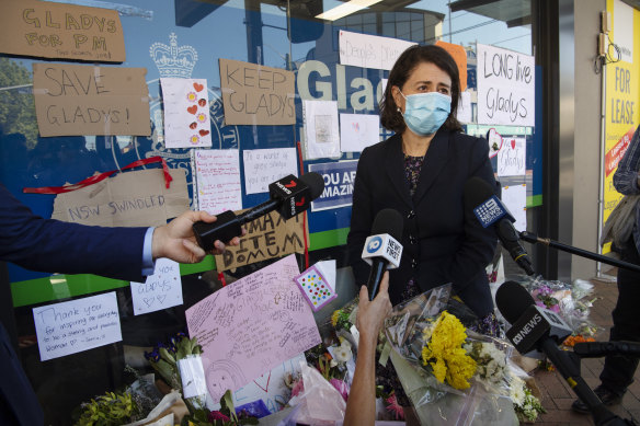 Gladys Berejiklian visited her electorate office in Northbridge. 