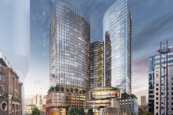 The $2.5 billion redevelopment by Frasers Property and Dexus near Central Station in Sydney’s CBD will be highly sustainable