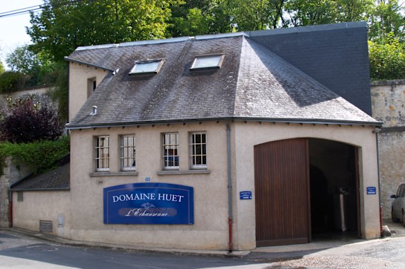 Sala de degustação no Domaine Huet - L'Échansonne no Vale do Loire.