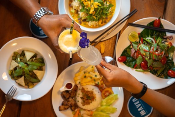 Dishes prepared at the HAVEN training restaurant.