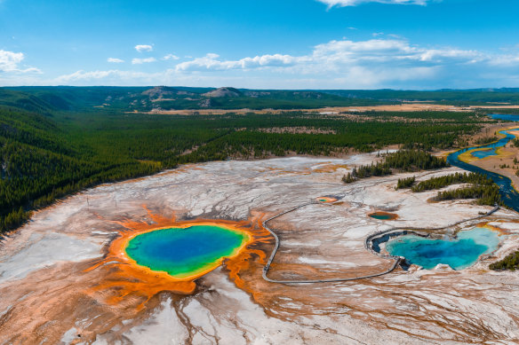 Grand Prismatic Spring is a highlight.