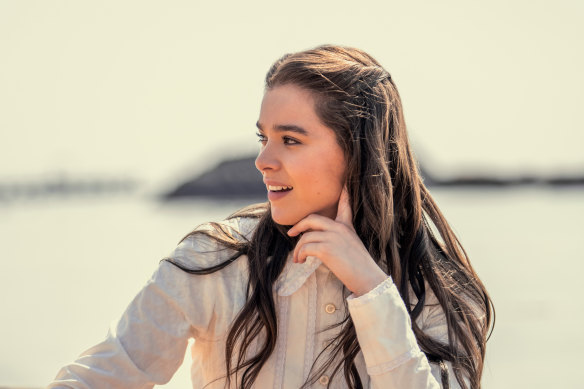 Hailee Steinfeld plays Emily Dickinson in the hugely successful AppleTV+ drama about the reclusive writer whose poetry was only published after her death.