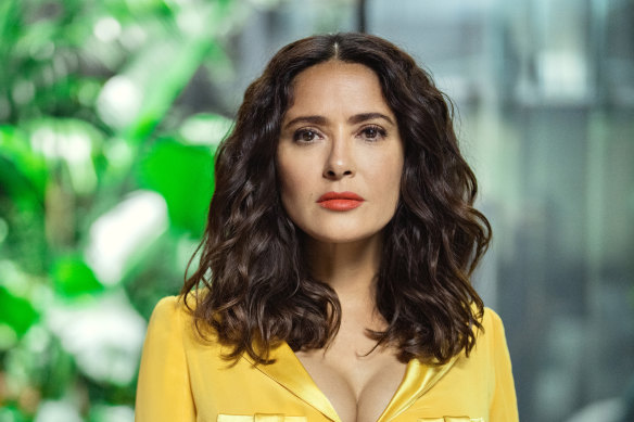 Selma Hayek in the Joan is Awful episode of Black Mirror.