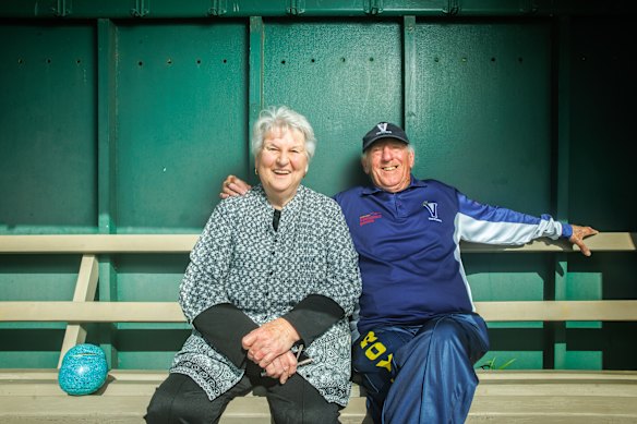 Donovan with wife of 55 years Pauline, with whom he co-founded the Australian Transplant Games in 1988.