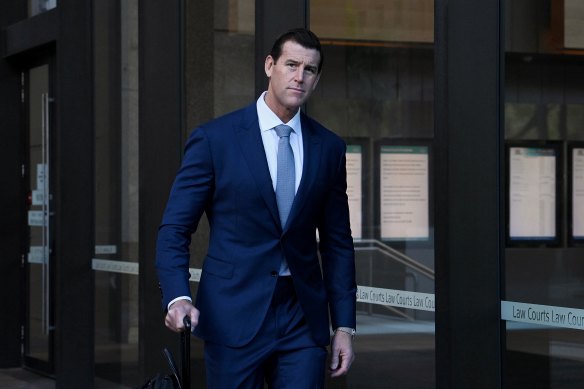 Ben Roberts-Smith outside the Federal Court in Sydney last week.