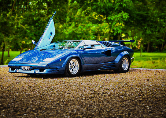 The Lamborghini Countach was styled by Marcello Gandini of the Bertone design studio.