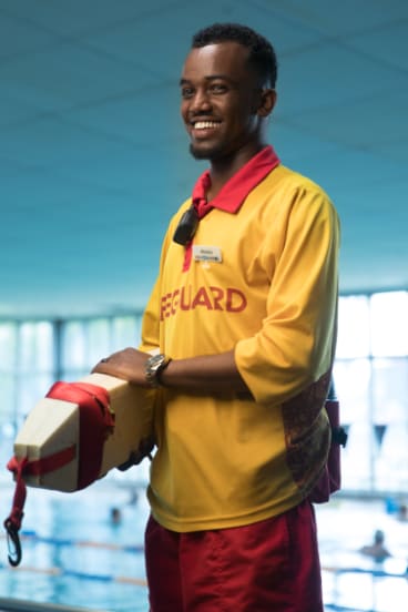 Abdullahi Mohamed works is one of a small amount of lifeguards with an African background employed by the YMCA.