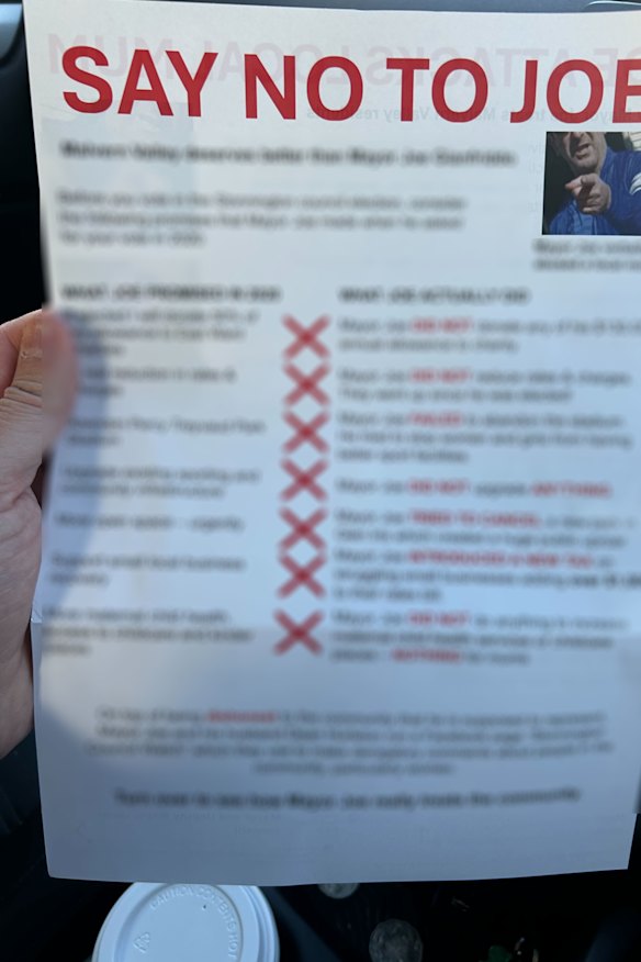 The pamphlet authorised by Brendan Corr.