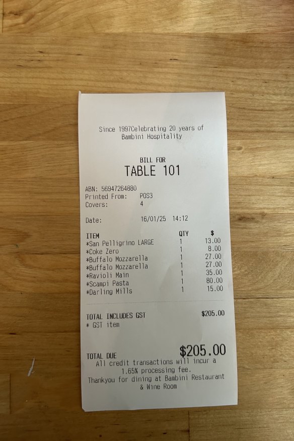 The bill.