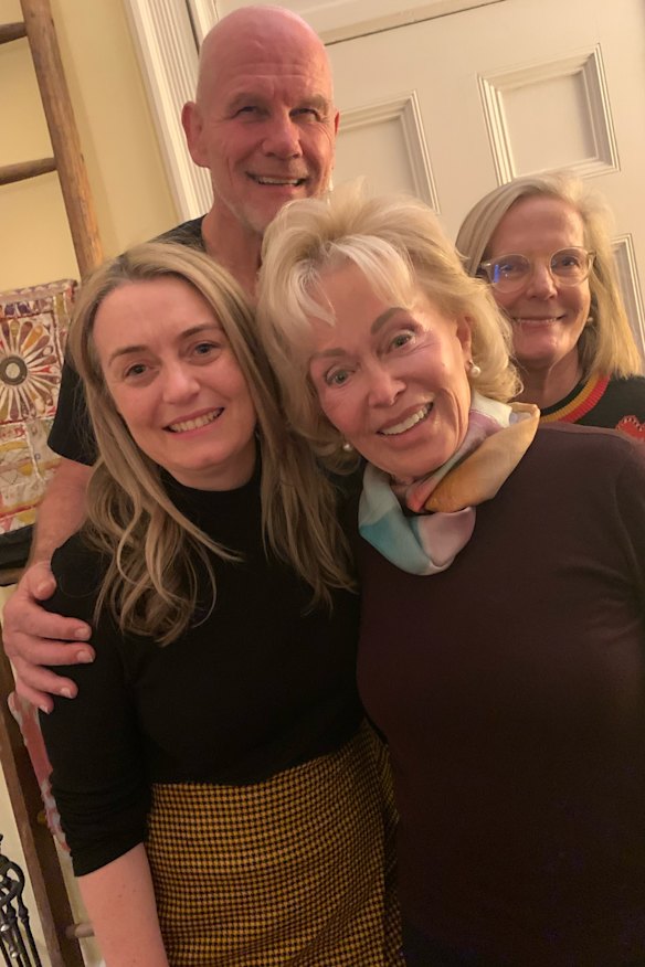 Peter Fitzsimons with (from left) Jodie Haydon, Blanche D’Alpuget and Lucy Turnbull in 2022.