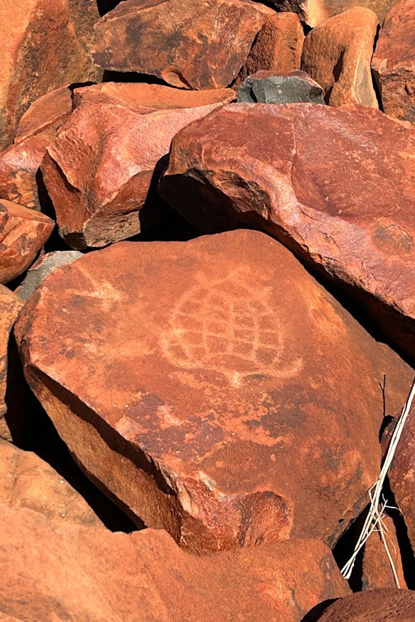 More than 1 million petroglyphs are scattered around Murujuga National Park.