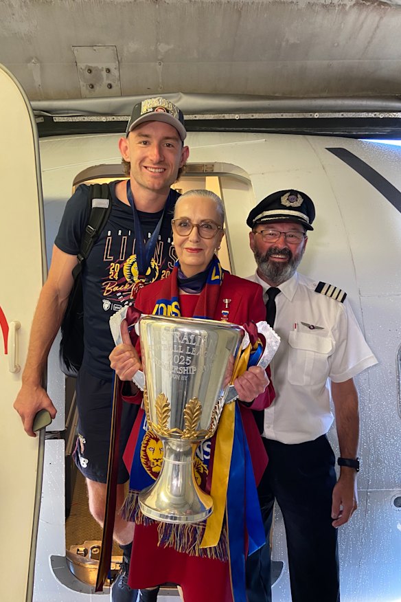 Virgin ground crew member Vicki Pennycuick. 