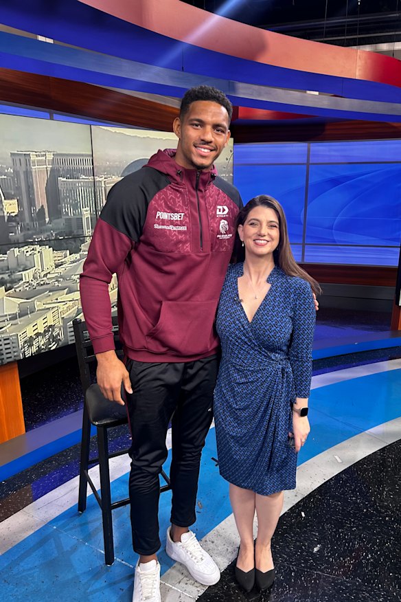 Manly Sea Eagles winger Jason Saab talks up the NRL’s Las Vegas venture with News 3 host Kelly Duran.