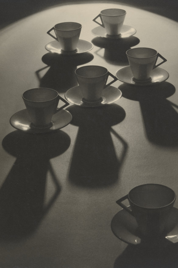 "Tea Cup Ballet", one of Olive Cotton’s best-known photos,  taken in 1935.