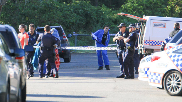 Police are investigating the killing of a Brisbane father in his front yard at Kuraby.