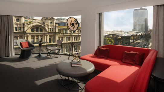 Floor-to-ceiling views.