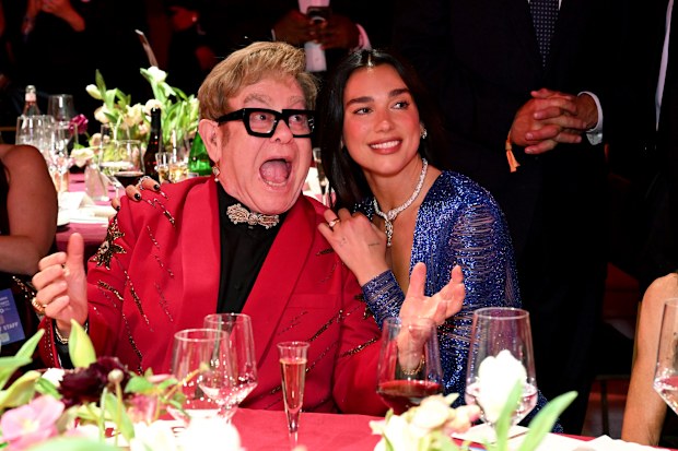 Elton John and Dua Lipa 