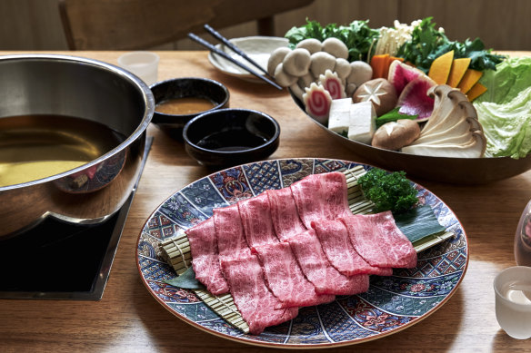Go-to dish: A5 Kagoshima wagyu chuck roll set.