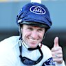 Jockey Josh Parr after winning on Robusto.
