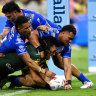 Pacific Championships 2023 as it happened: Victory for Kangaroos and Jillaroos in Townsville after doubles for Hamiso Tabuai-Fidow and Tamika Upton