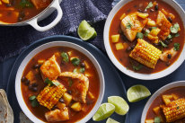 One-pot wonder: RecipeTin Eats’ Mexican fish stew.